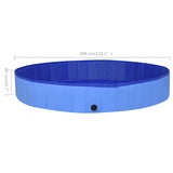 Piscine pliable pour chiens Bleu 300x40 cm PVC