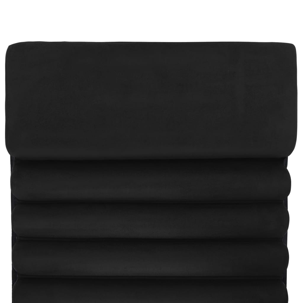 Coussin de chaise longue Noir Daim