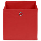 Storage boxes 10 pcs Non-woven fabric 28x28x28 cm Red