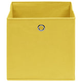 Storage boxes 10 pcs Non-woven fabric 28x28x28 cm Yellow