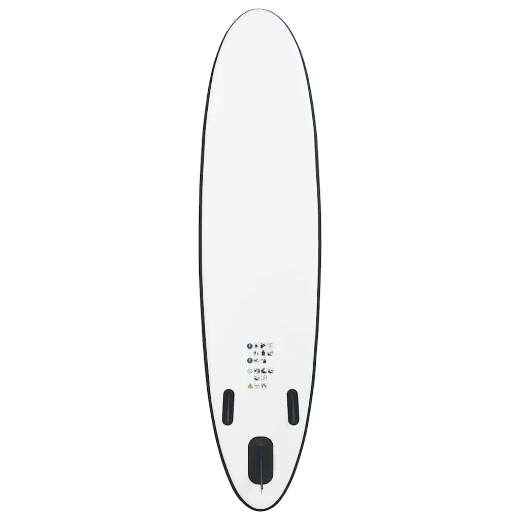 Black and White Inflatable SUP Board Set