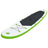 Green and White Inflatable SUP Board Set