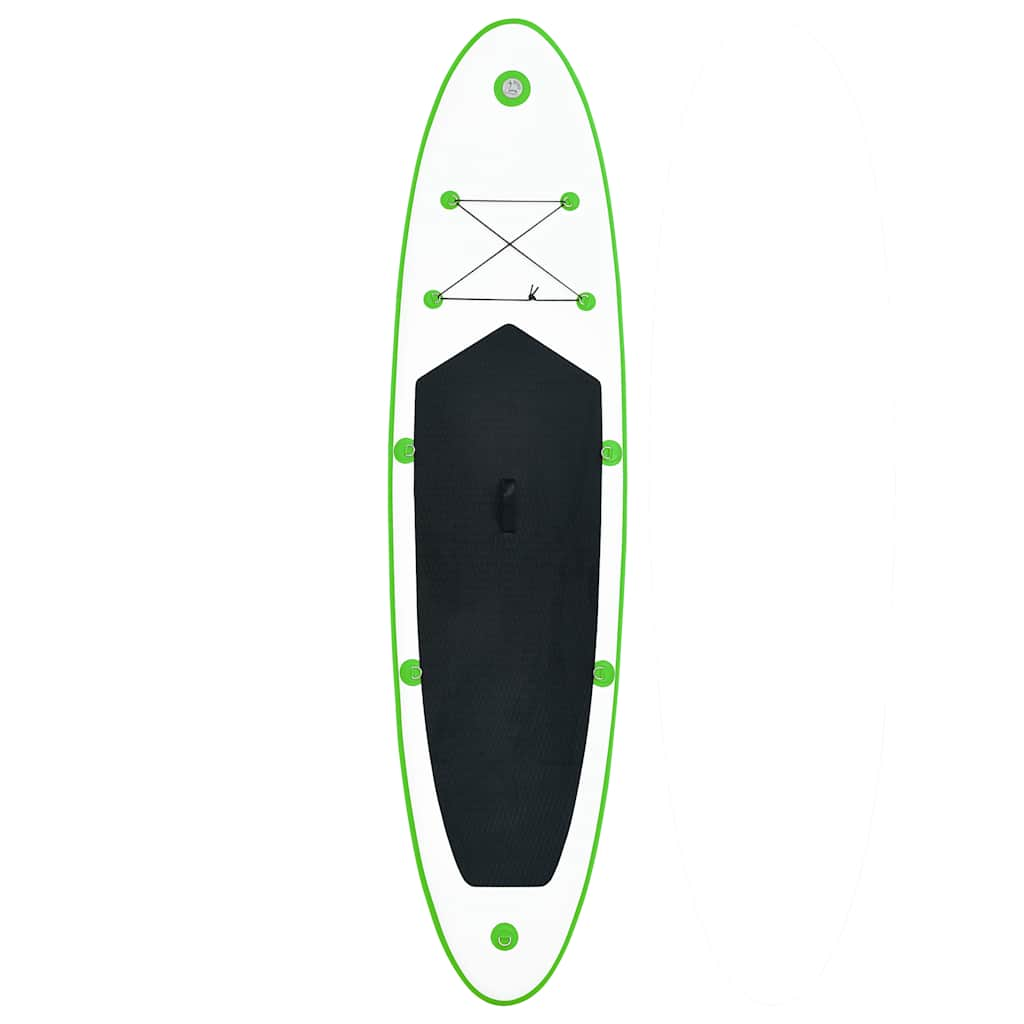 Green and White Inflatable SUP Board Set