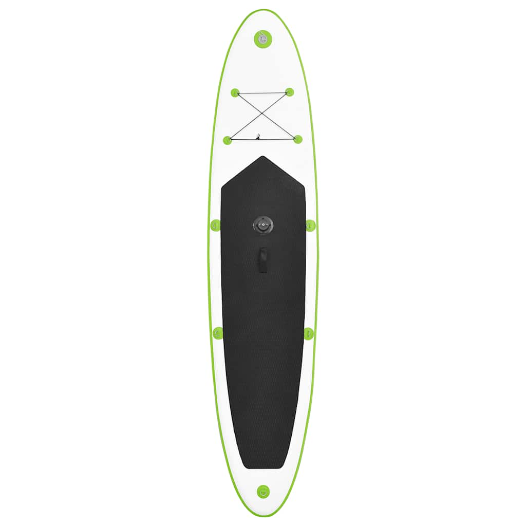 Inflatable SUP board set with sail Green and white