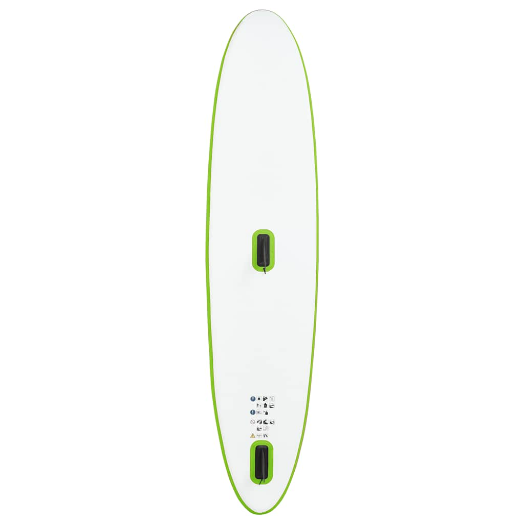 Inflatable SUP board set with sail Green and white