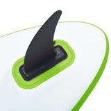 Inflatable SUP board set with sail Green and white