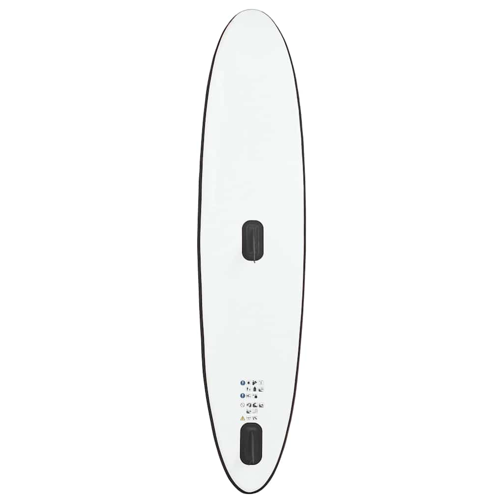 Inflatable SUP Board Set with Sail Black and White