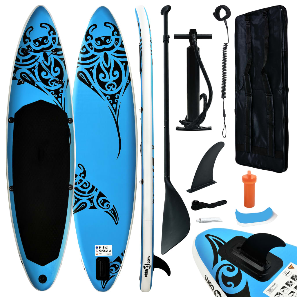 Inflatable SUP board set 305x76x15 cm Blue