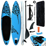 Inflatable SUP board set 320x76x15 cm blue