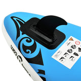 Inflatable SUP board set 320x76x15 cm blue