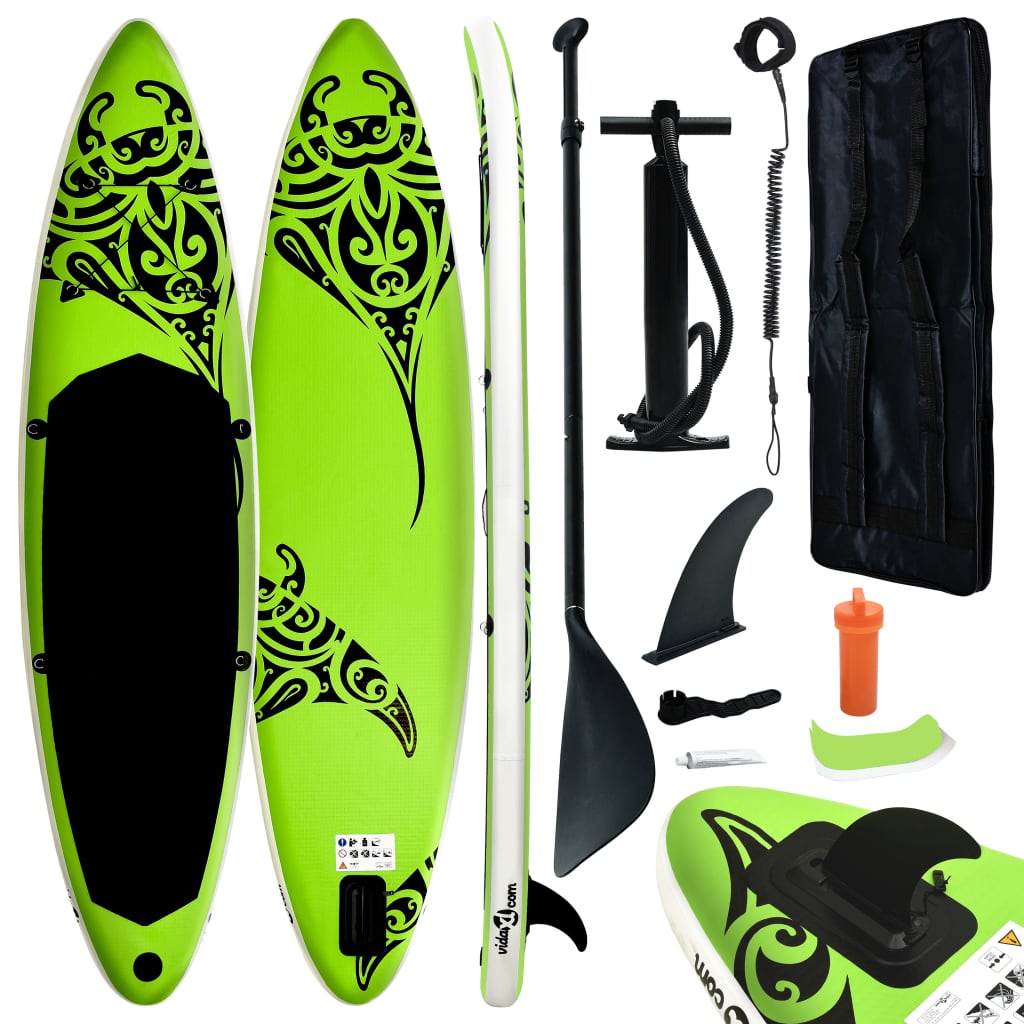 Inflatable SUP board set 305x76x15 cm Green