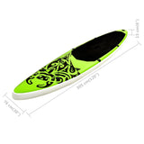 Inflatable SUP board set 305x76x15 cm Green