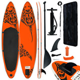 Inflatable SUP board set 305x76x15 cm orange