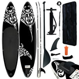 Inflatable SUP board set 305x76x15 cm black