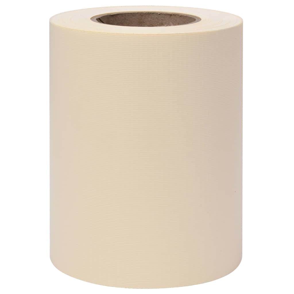 Écran d'intimité de jardin PVC 35x0,19 m Crème