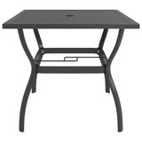 Table de jardin Anthracite 81,5x81,5x72 cm Acier