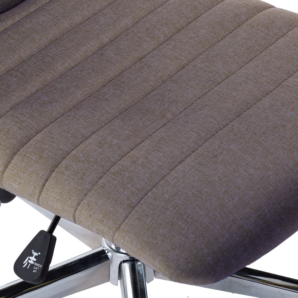 Chaises à manger lot de 6 taupe tissu