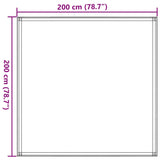 Zeltmatte 200x200 cm Anthrazit