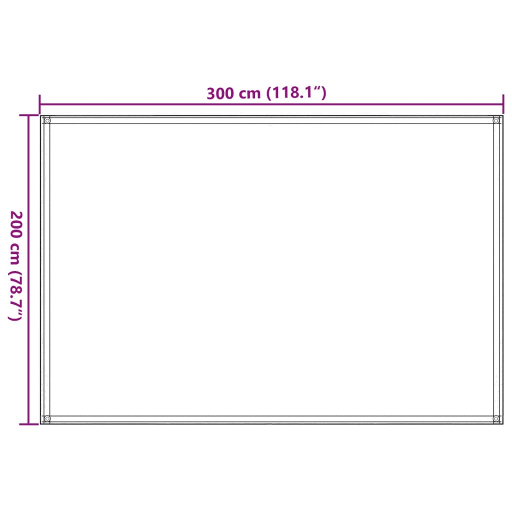 Zeltmatte 200x300 cm Anthrazit