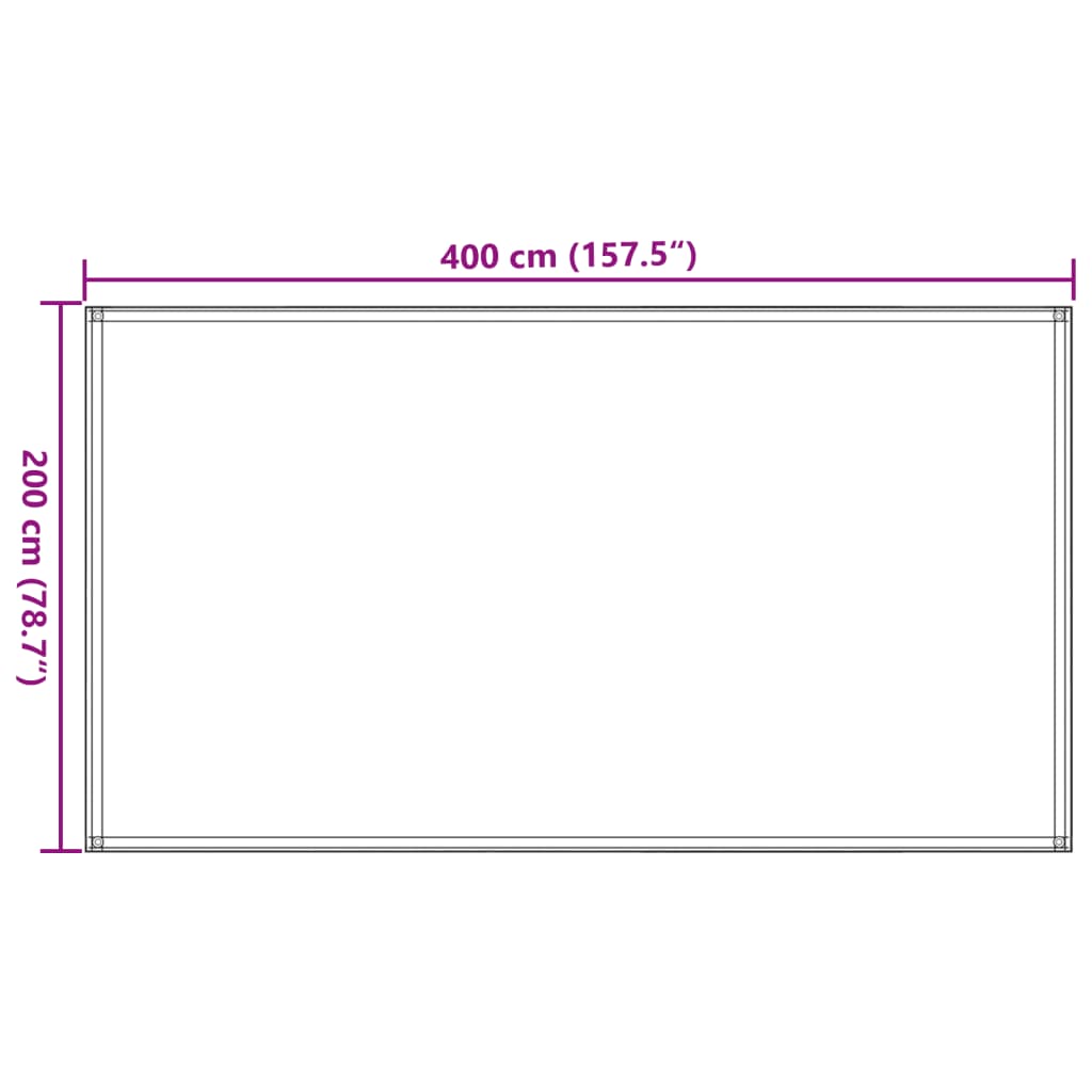 Zeltmatte 200x400 cm Anthrazit