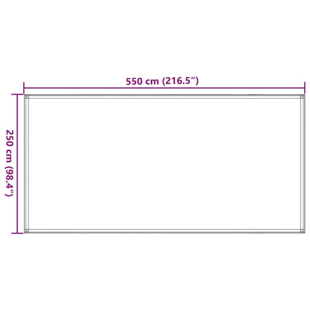 Tent carpet 250x550 cm Anthracite