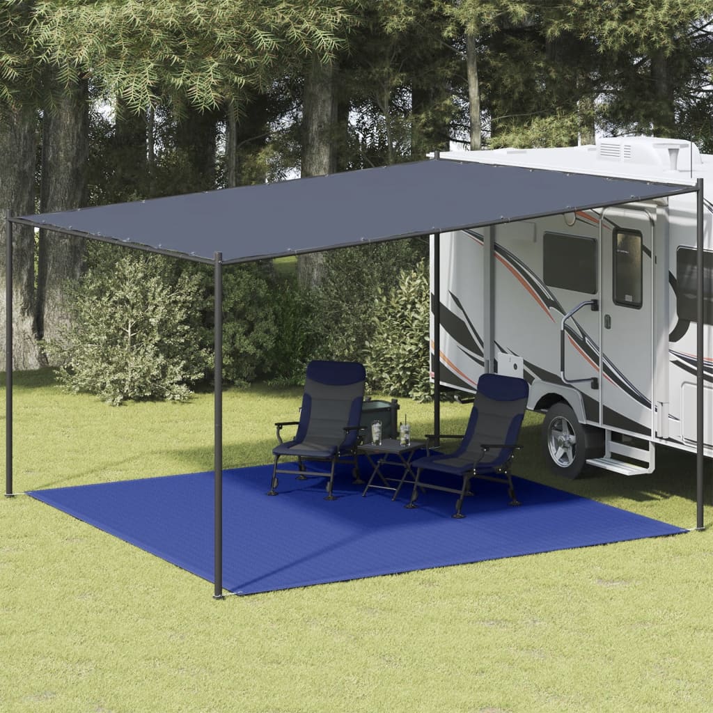 Zeltmatte 400x400 cm Blaues HDPE