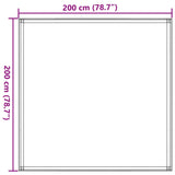 Zeltmatte 200x200 cm Beige