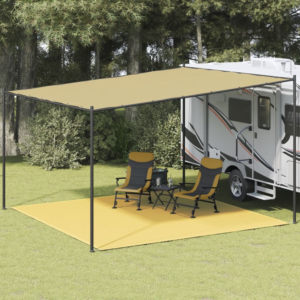 Zeltmatte 400x400 cm Beige