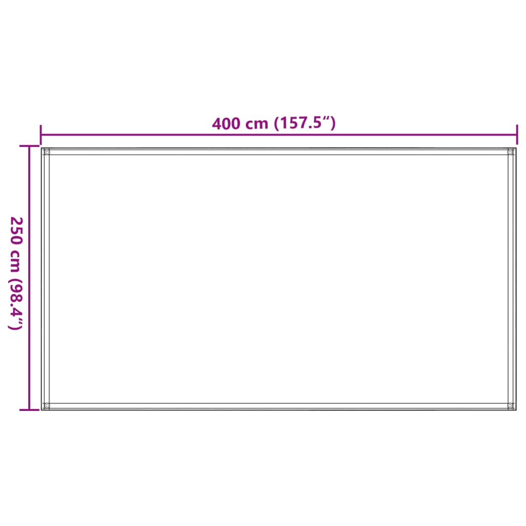 Zeltmatte 250x400 cm Braun