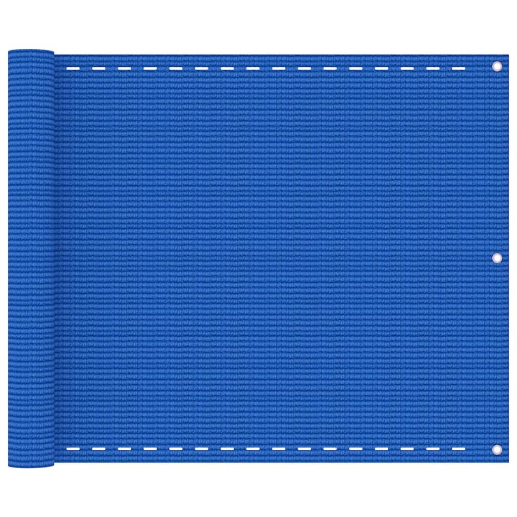 Blue balcony screen 75x500 cm HDPE