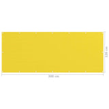 Yellow balcony screen 120x300 cm HDPE