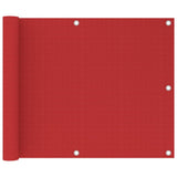 Red balcony screen 75x500 cm HDPE