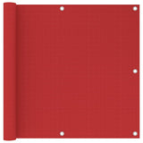 Red balcony screen 90x500 cm HDPE