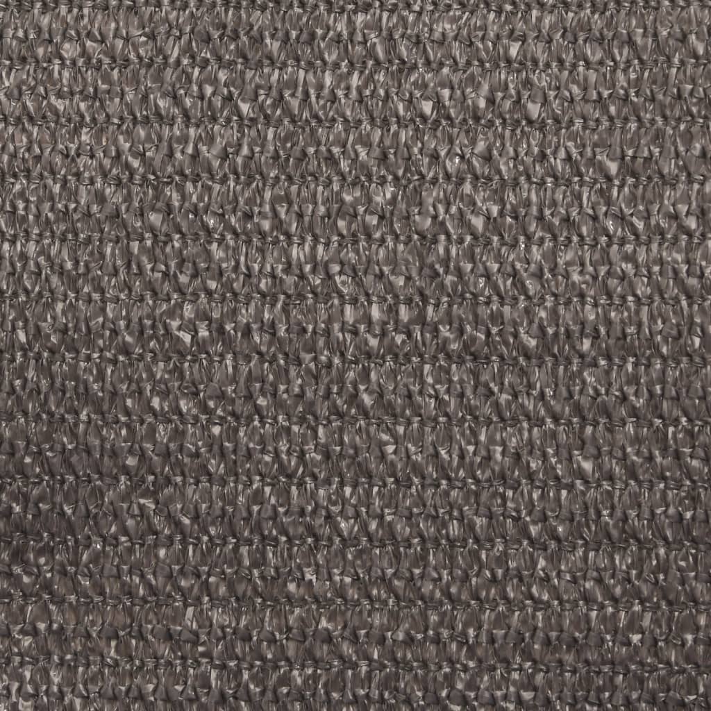 Voile d'ombrage 160 g/m² Anthracite 2x5 m PEHD