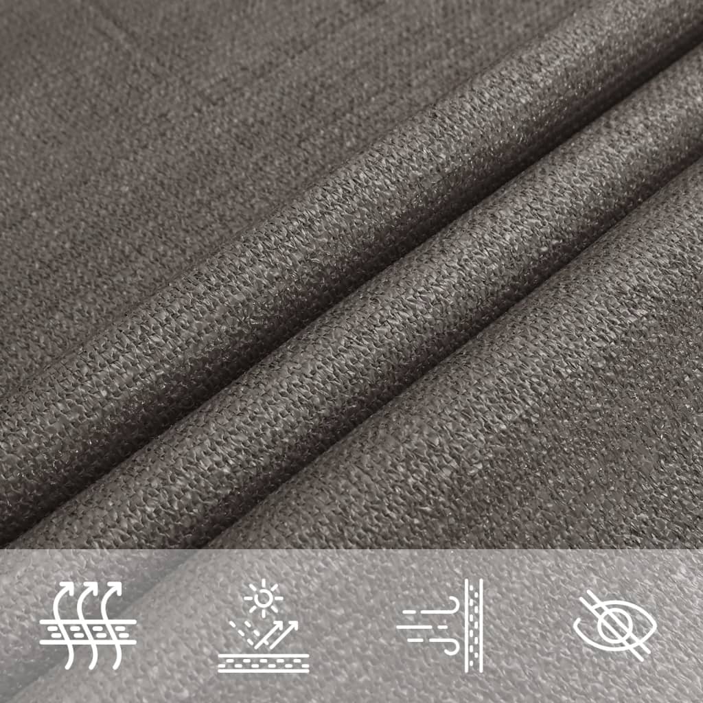 Voile d'ombrage 160 g/m² Anthracite 3x4,5 m PEHD