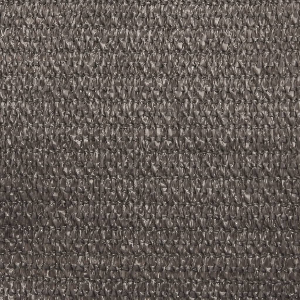 Voile d'ombrage 160 g/m² Anthracite 3,5x5 m PEHD