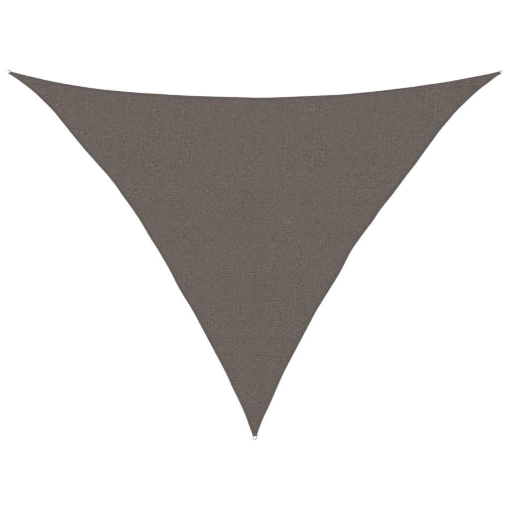 Voile d'ombrage 160 g/m² Anthracite 2,5x2,5x3,5 m PEHD