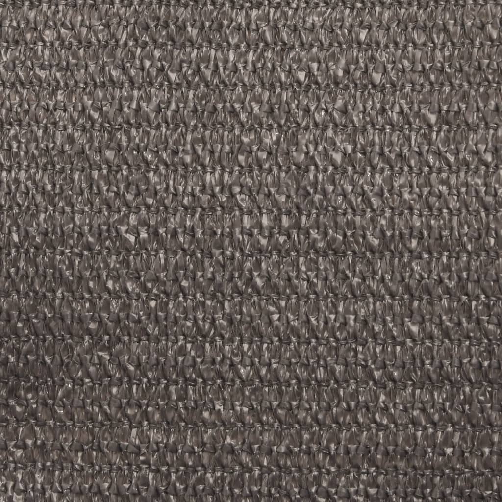 Voile d'ombrage 160 g/m² Anthracite 3x3x3 m PEHD