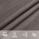 Voile d'ombrage 160 g/m² Anthracite 4x4x4 m PEHD