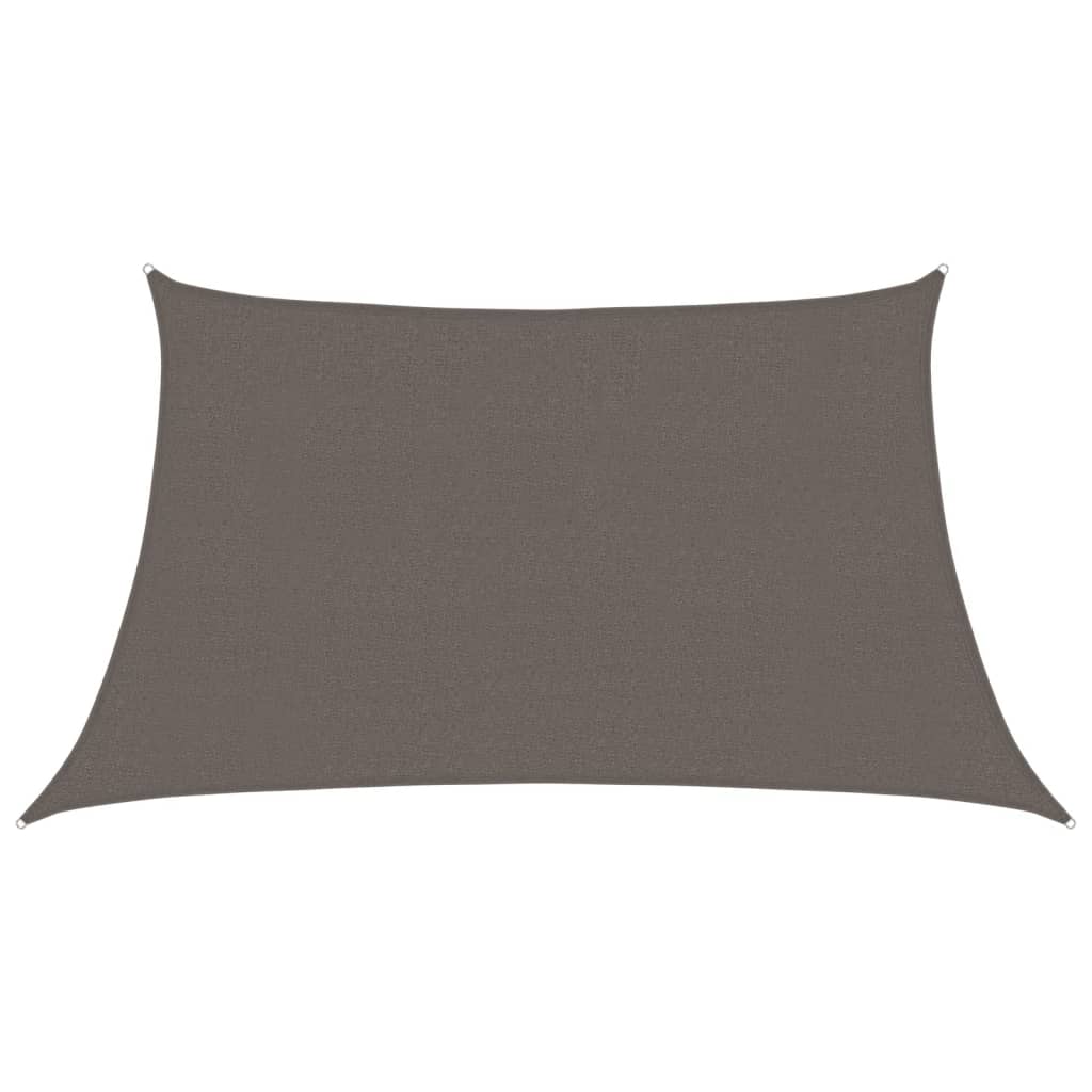 Voile d'ombrage 160 g/m² Anthracite 3/4x2 m PEHD