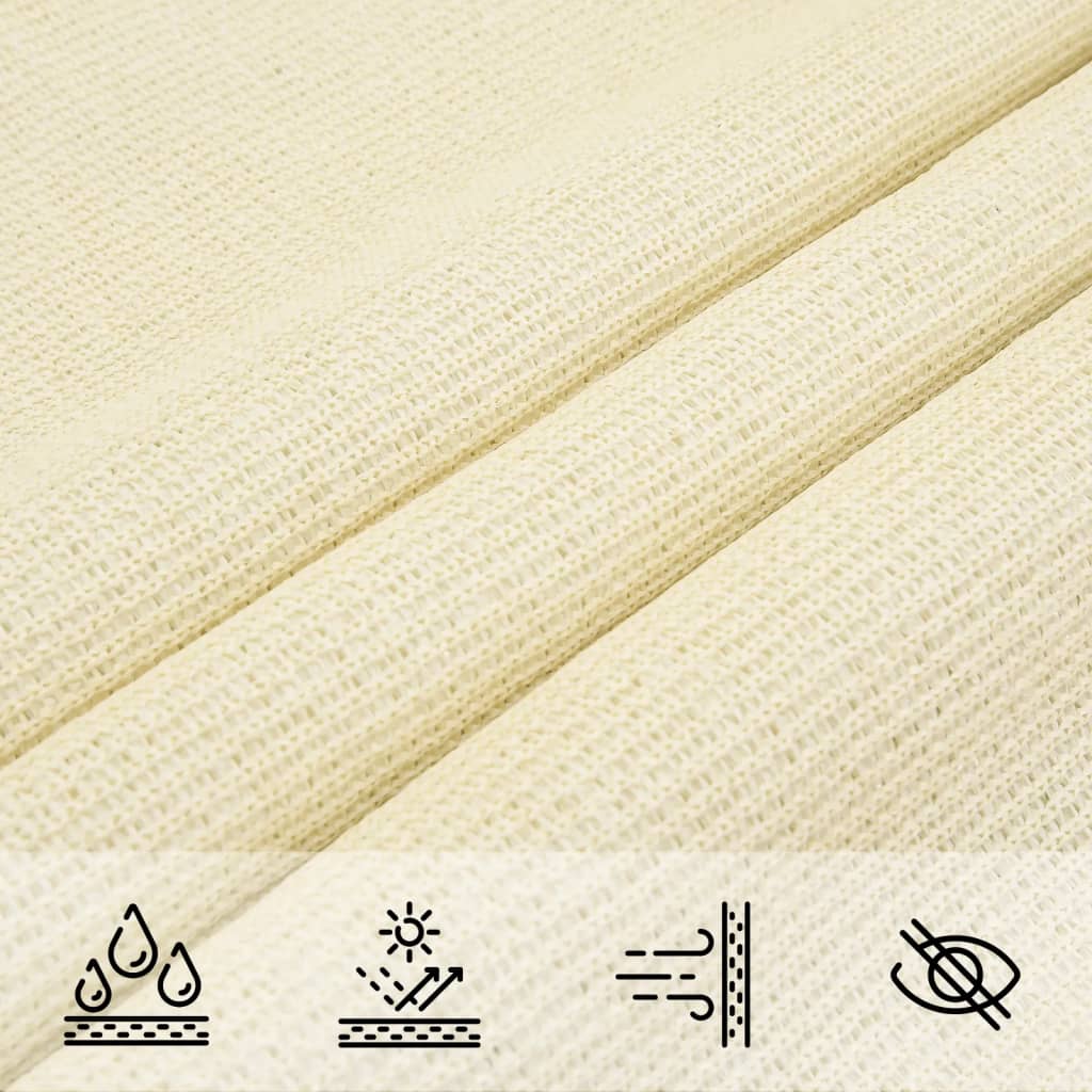 Voile d'ombrage 160 g/m² Crème 2x3 m PEHD