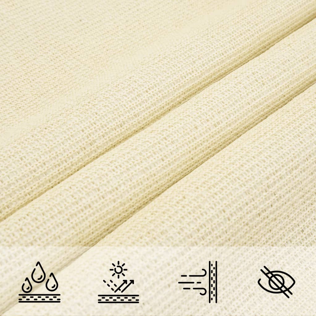 Voile d'ombrage 160 g/m² Crème 2x3,5 m PEHD