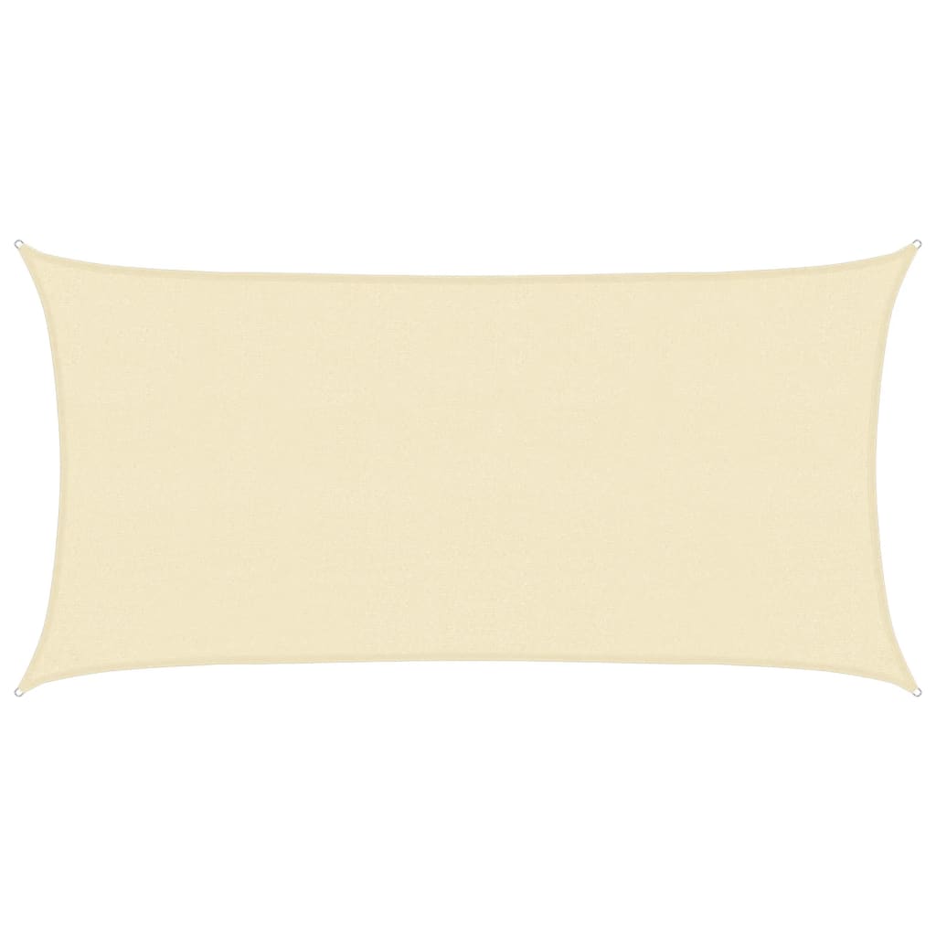 Voile d'ombrage 160 g/m² Crème 2,5x4,5 m PEHD