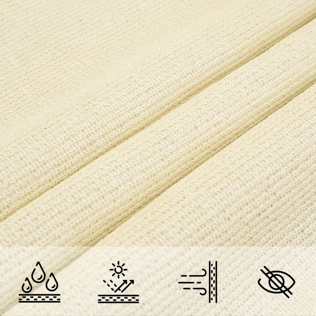 Voile d'ombrage 160 g/m² Crème 3x4,5 m PEHD