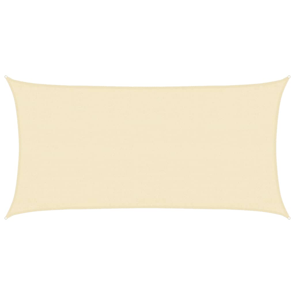 Voile d'ombrage 160 g/m² Crème 3x6 m PEHD