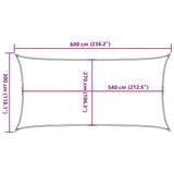 Voile d'ombrage 160 g/m² Crème 3x6 m PEHD