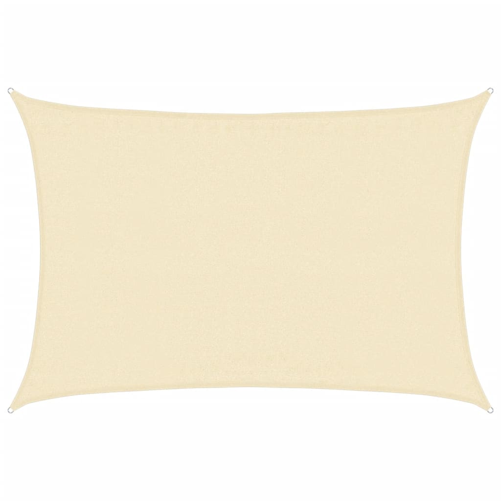 Voile d'ombrage 160 g/m² Crème 3,5x5 m PEHD