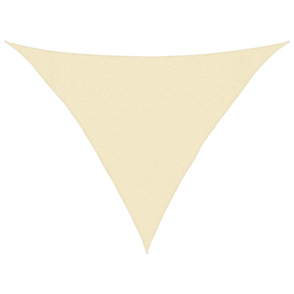 Voile d'ombrage 160 g/m² Crème 3x3x4,2 m PEHD