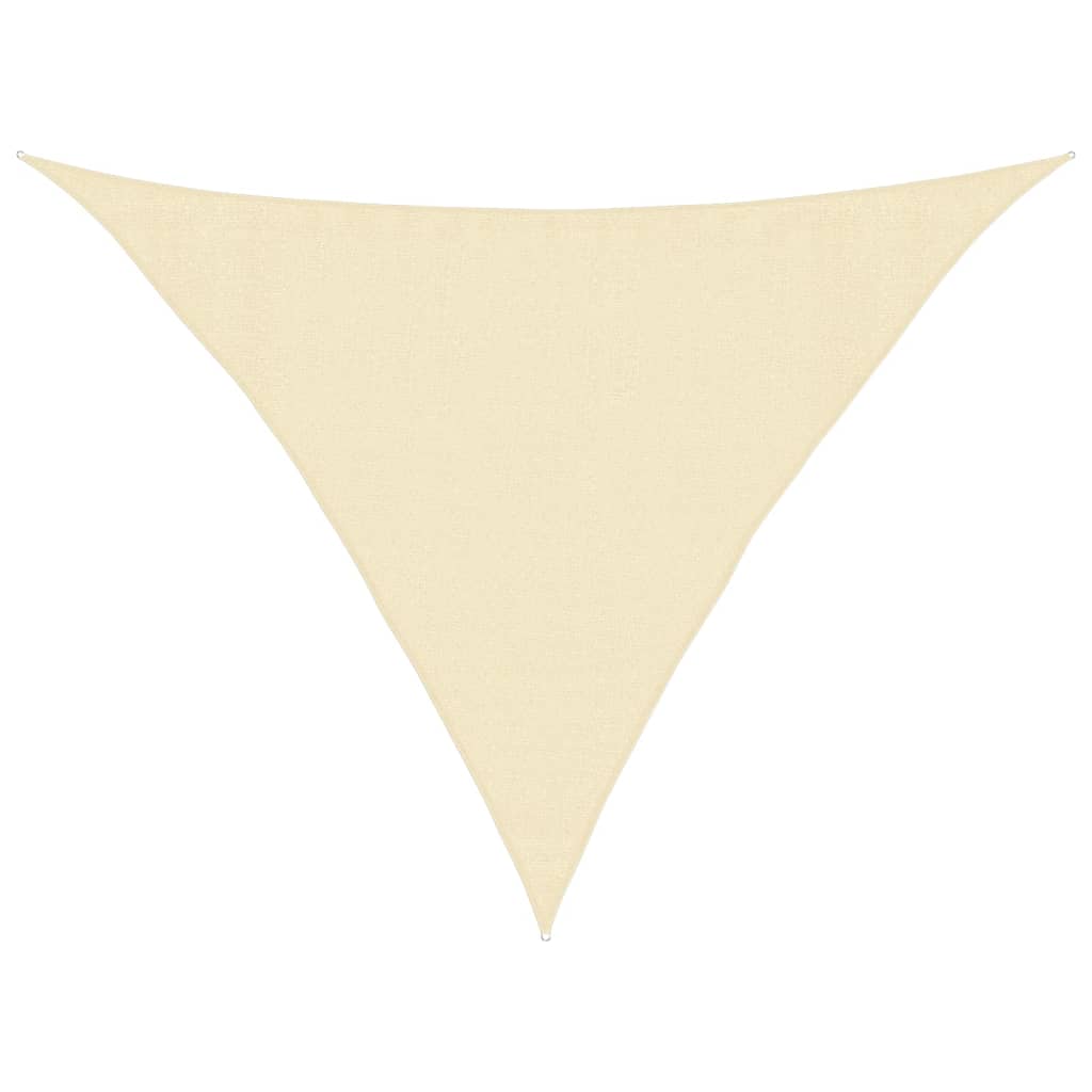 Voile d'ombrage 160 g/m² Crème 3,5x3,5x4,9 m PEHD