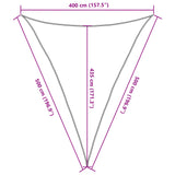 Voile d'ombrage 160 g/m² Crème 4x5x5 m PEHD